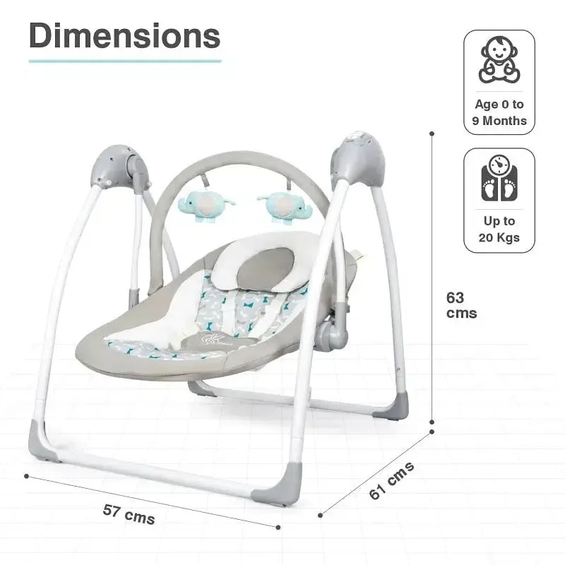 Snicker Automatic Baby Swing - Image 3