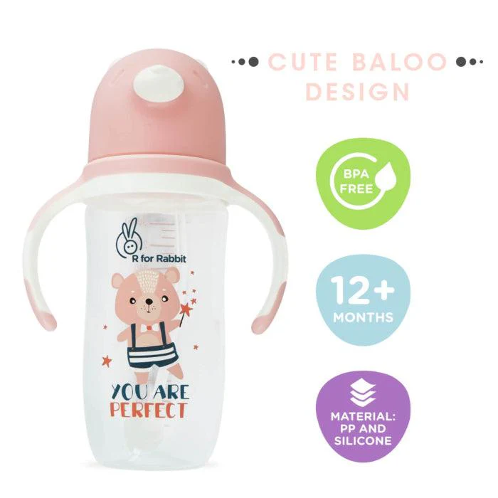 Premium Baloo Baby Straw Sipper Bottle 300 ML - Image 16