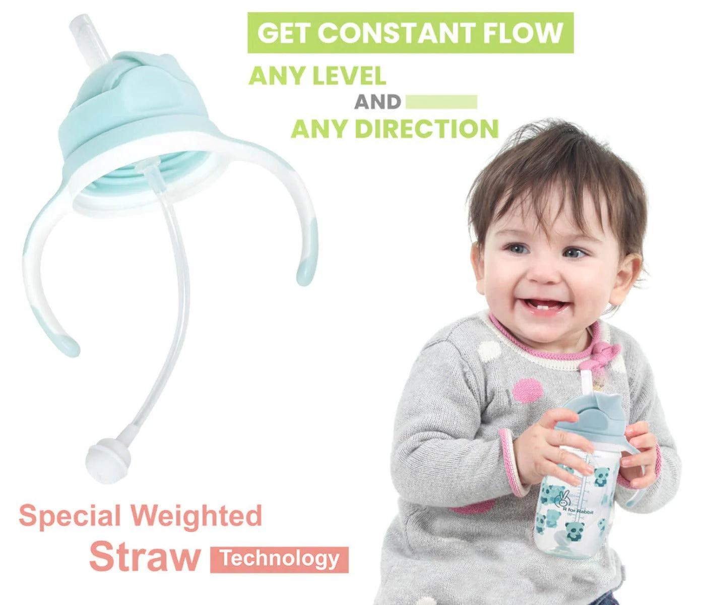 Bubble Baby Sipper Bottle 300ml BPA free Poly Propylene Material - Image 4