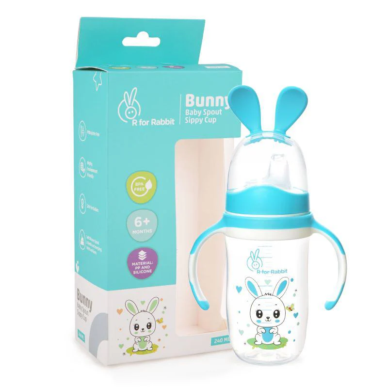 Bunny Baby Spout Sippy Cup 240ML With Soft Silicon Spout for Baby 6 Months+ - Image 10