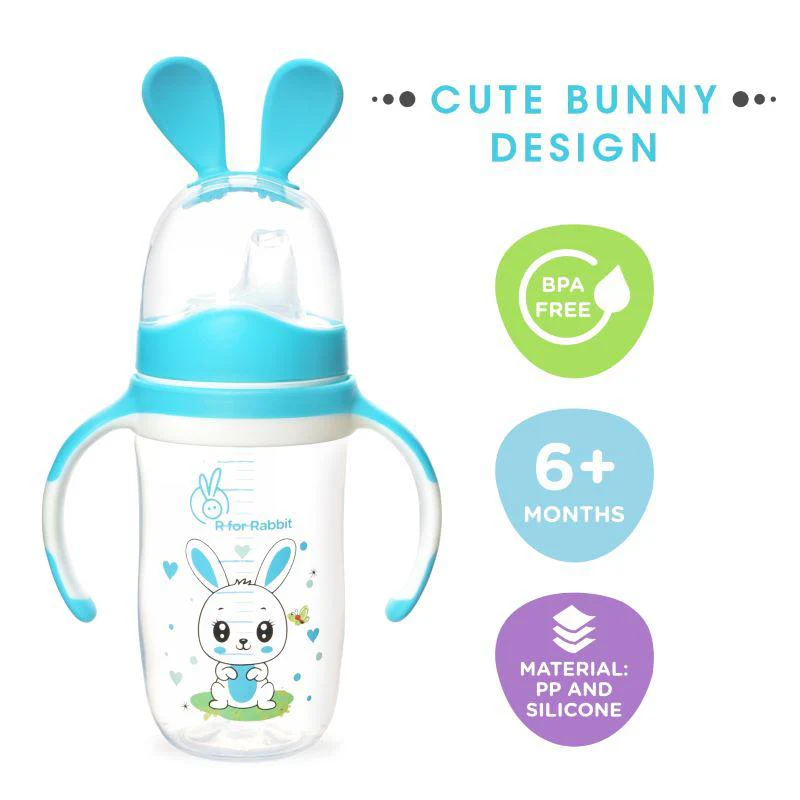 Bunny Baby Spout Sippy Cup 240ML With Soft Silicon Spout for Baby 6 Months+ - Image 16