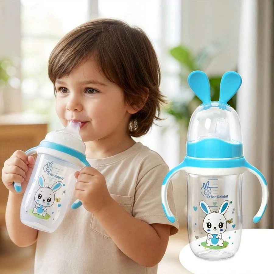 Bunny Baby Spout Sippy Cup 240ML With Soft Silicon Spout for Baby 6 Months+ - Image 9