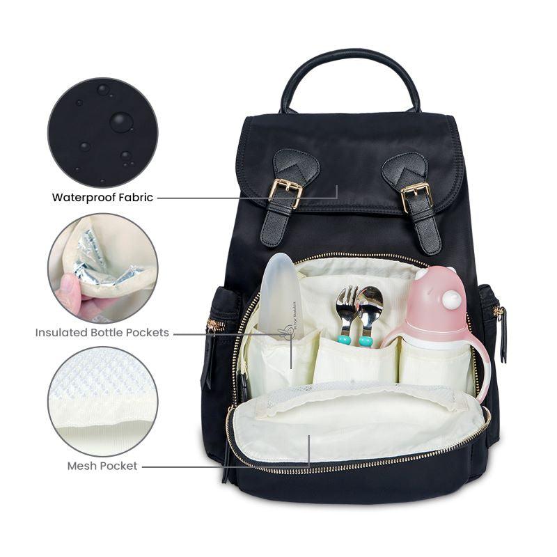 Caramello Bliss Diaper Bag With Personalized Name Tag - Image 17
