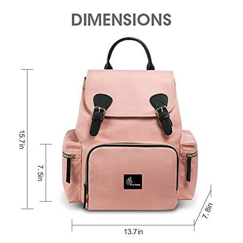 Caramello Bliss Diaper Bag With Personalized Name Tag - Image 5