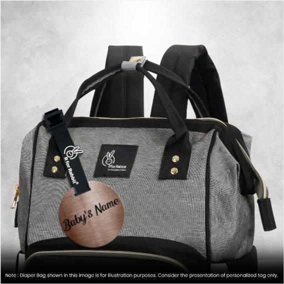 Caramello Diaper Bag For Moms With Personalized Name Tag - Image 13