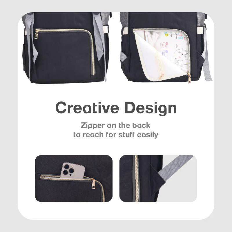 Caramello Diaper Bag For Moms With Personalized Name Tag - Image 20