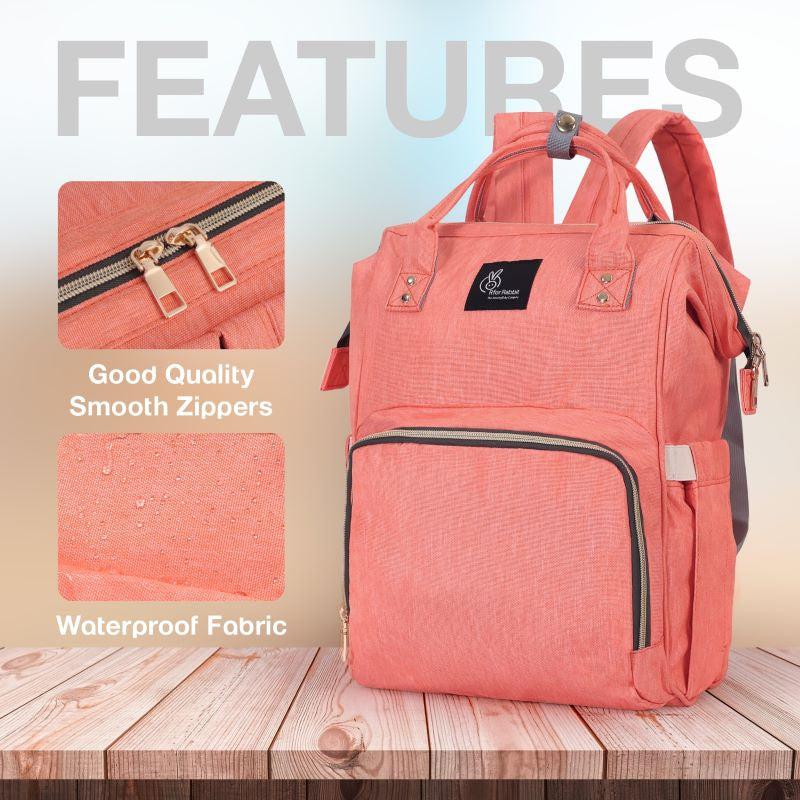 Caramello Diaper Bag For Moms With Personalized Name Tag - Image 9