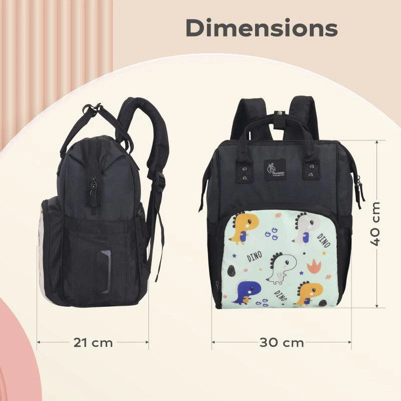 Caramello Dino Diaper Bag For Mother With Personalized Name Tag - Image 23