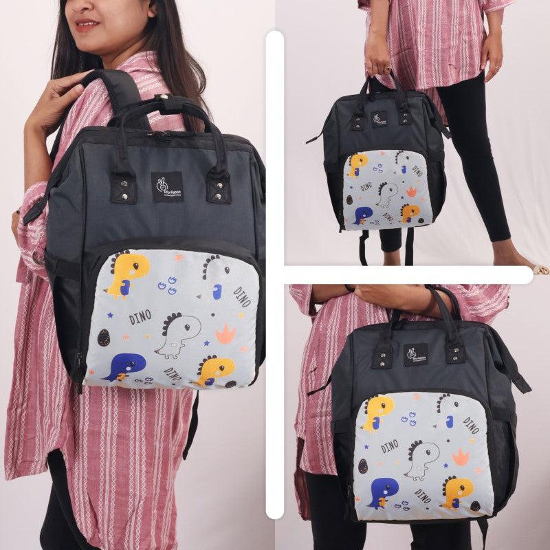 Caramello Dino Diaper Bag For Mother With Personalized Name Tag - Image 6