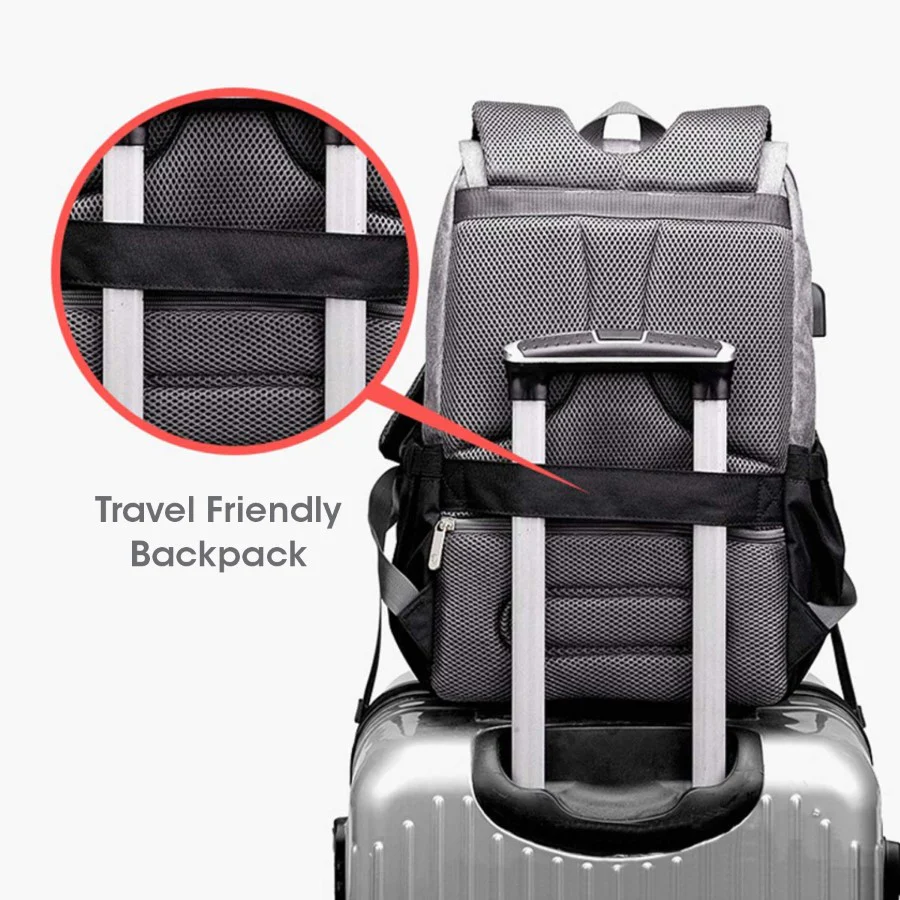 Caramello Smart Premium Diaper Bag for Moms & Dads with USB & Trolley Strap - Image 7