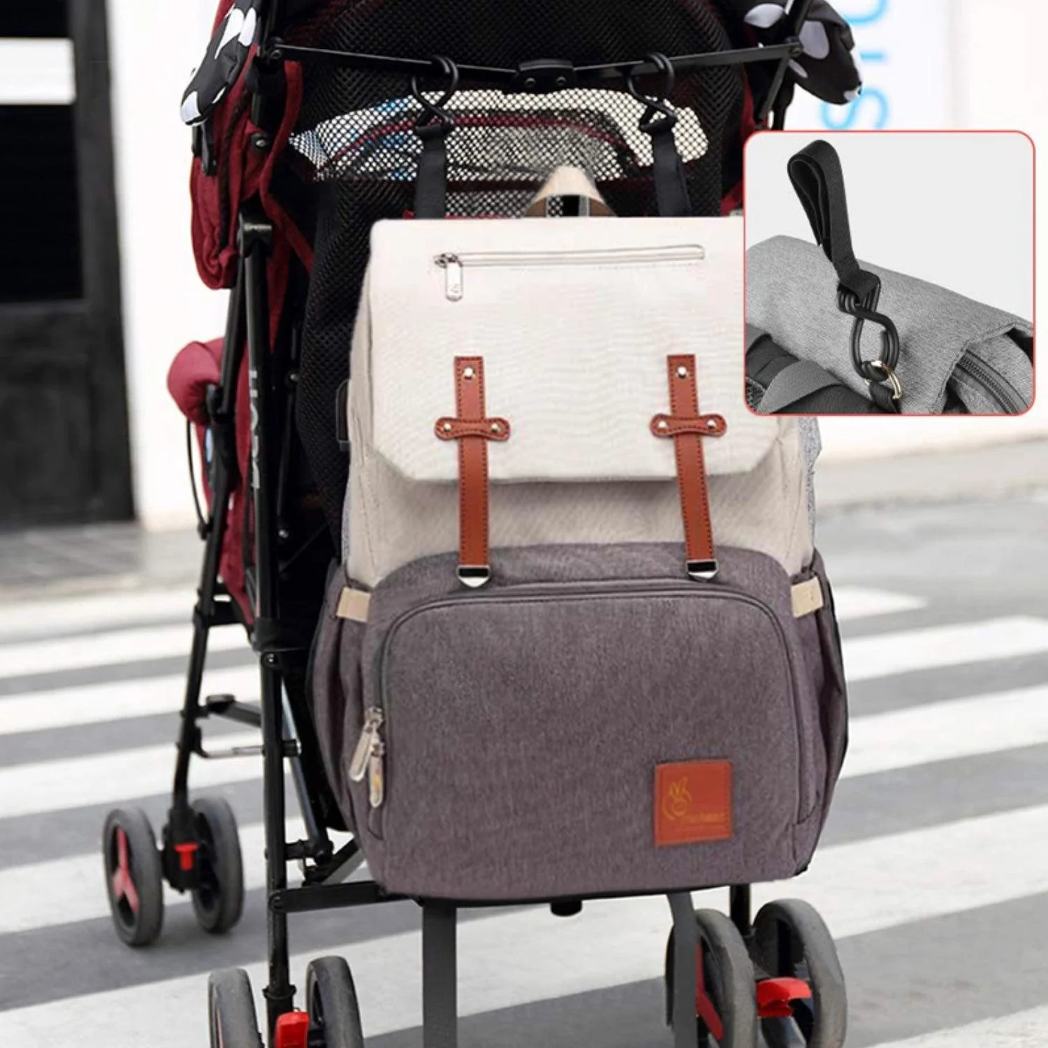 Caramello Smart Diaper Bags For Mother With Personalized Name Tag - Image 20