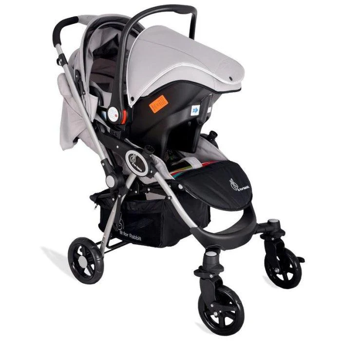 Chocolate Ride Travel System Kids Stroller Easy To Fold, Reversible Handle, Easy Attachment Of Infant Car Seat - Rainbow - Image 3