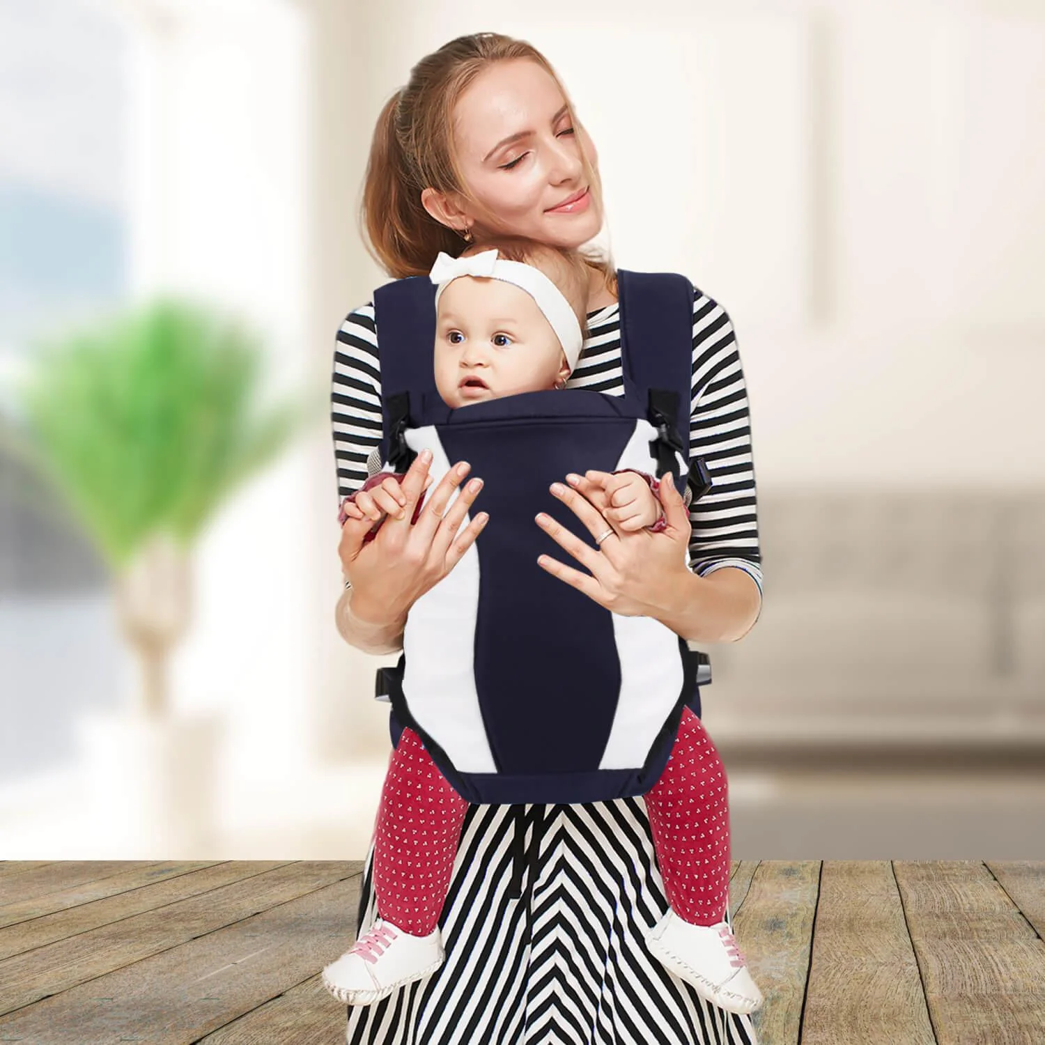 Chubby Cheeks Baby Carrier Suitable For 6-24 Month Babies (0-15 Kgs), Carry In 3 Ways - Image 6
