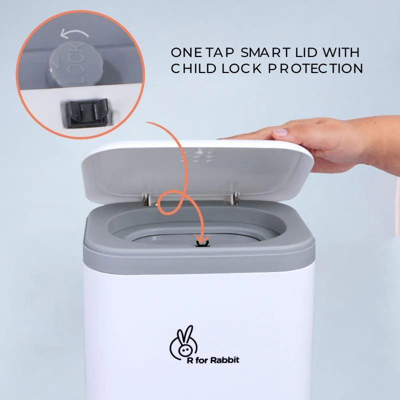 Hygo Bin- Portable Diaper Bin with Built-in Odor Controlling Carbon Filter, Leak-Proof Trash Bag, Easy To Use - Image 7