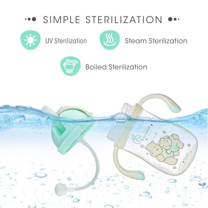 Hippo Straw Sipper Bottle For Babies 300ml - Image 5