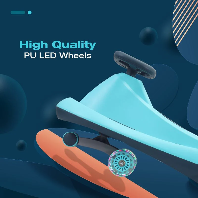 Iya Iya Drift Swing Car - Inbuilt Music, Scratch Free PU Led Wheels, Up to 125 Kgs Capacity - Image 15