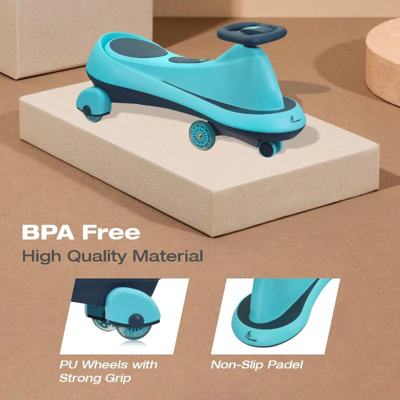 Iya Iya Drift Swing Car - Inbuilt Music, Scratch Free PU Led Wheels, Up to 125 Kgs Capacity - Image 19