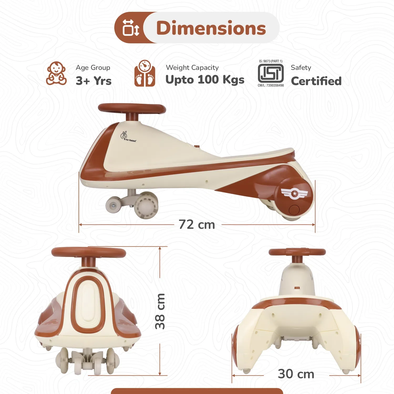 Iya Iya Sportz swing car for kids - Image 14
