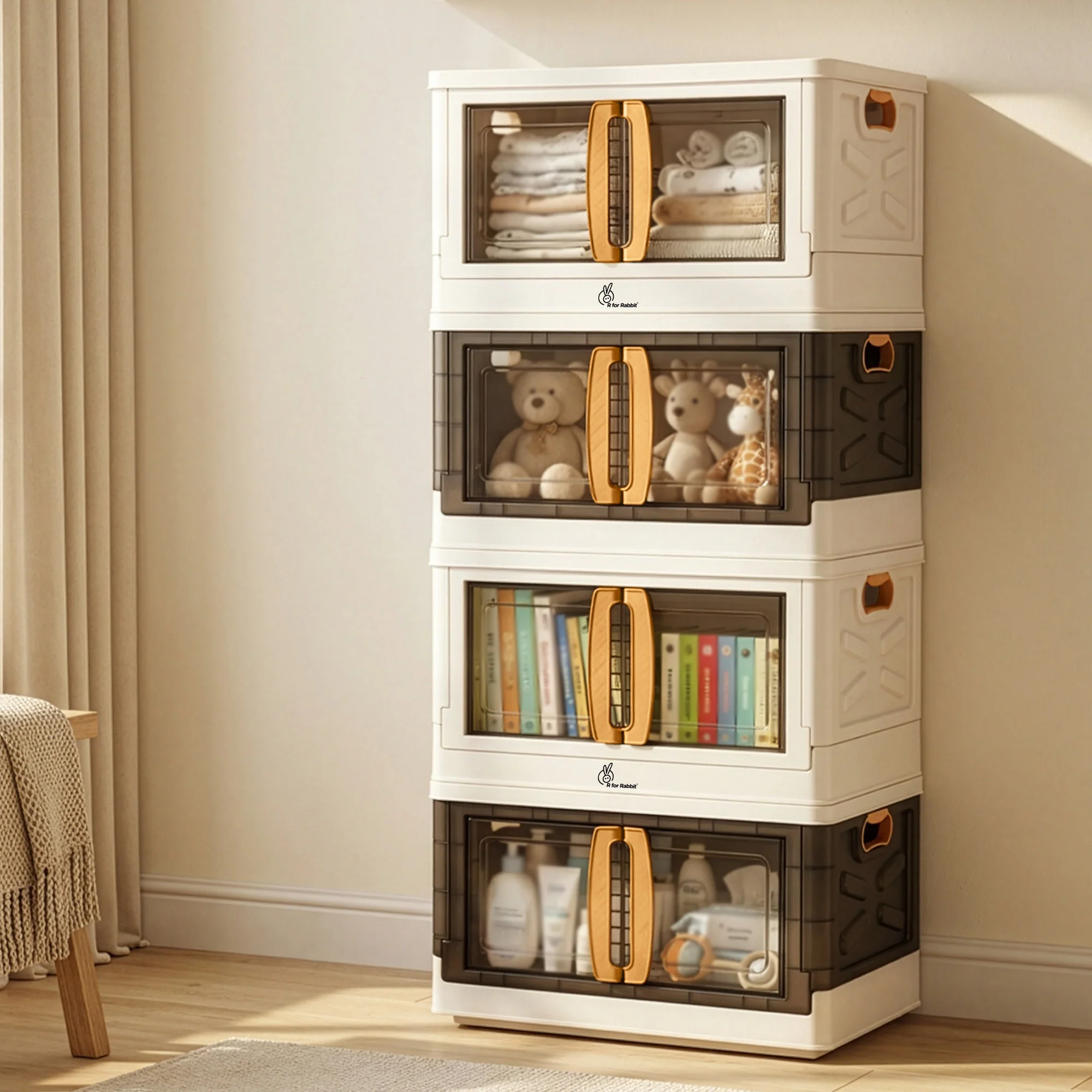 Kiddo Korner Pod Kids Storage Organizer Set of 2 & Set of 4 – 20L Each - Image 27
