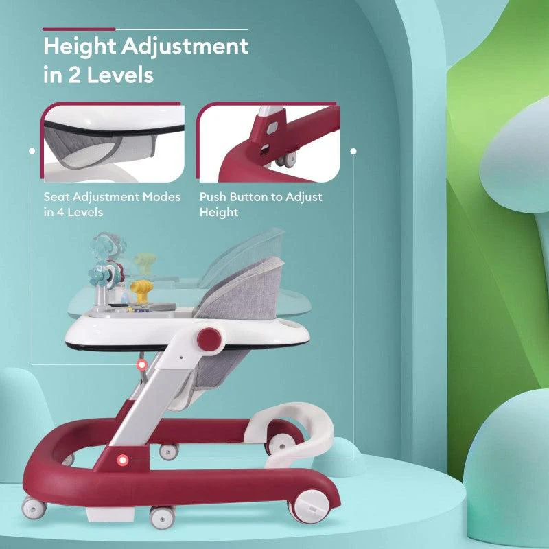 Little Feet Walker - Detachable Toy Bar With Music & Light - Red - Image 4