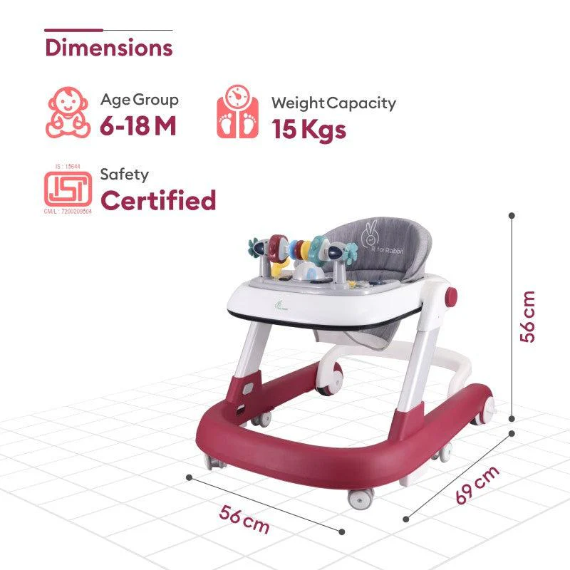 Little Feet Walker - Detachable Toy Bar With Music & Light - Red - Image 9