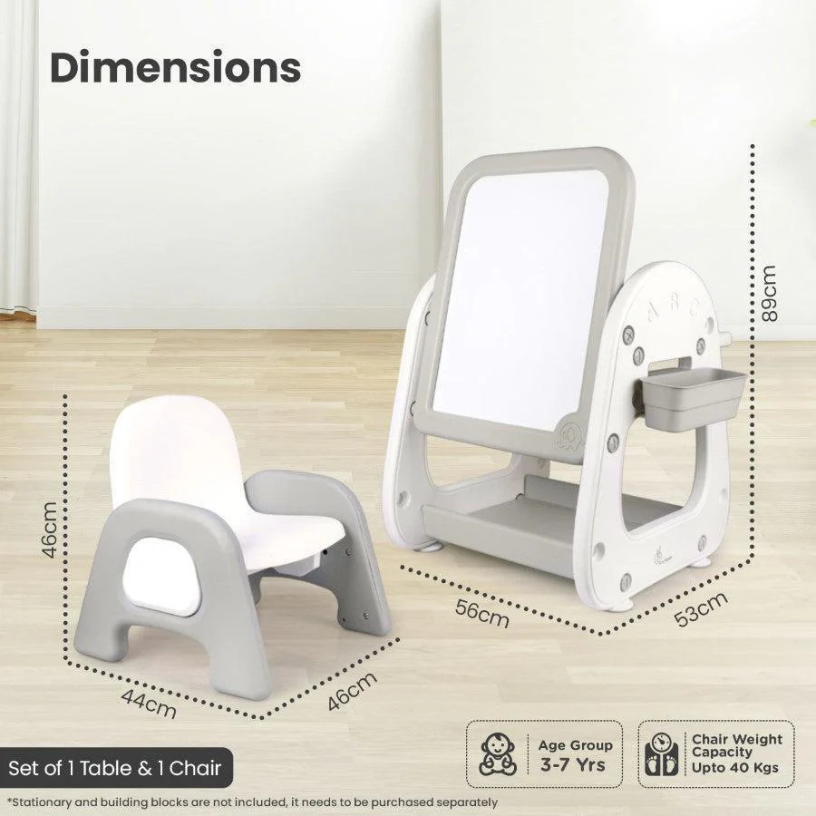 Little Genius Picasso – Multifunctional Kids Study Table Chair Set - Image 8
