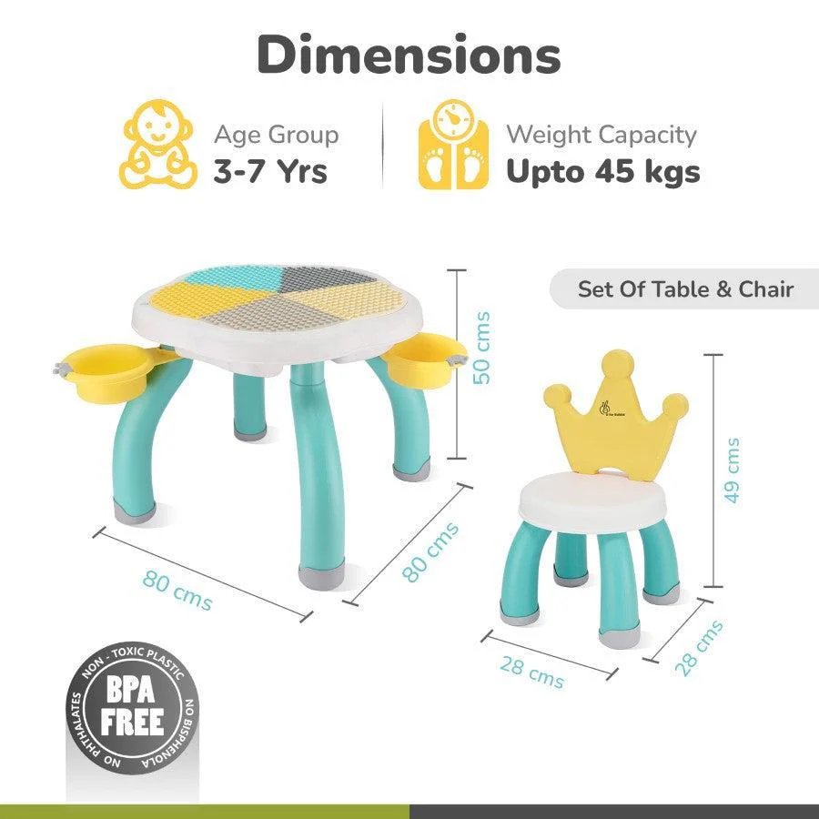 Little Genius Regal Kids Study Table With Chair - Image 14