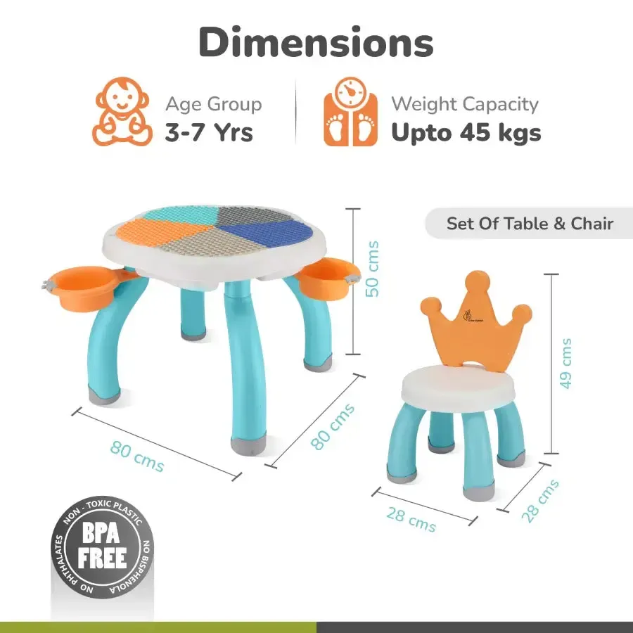 Little Genius Regal Kids Study Table With Chair - Image 7