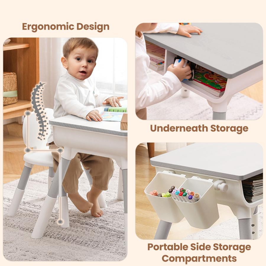 Little Genius Woodland Kids Study Table With Chair - Image 13