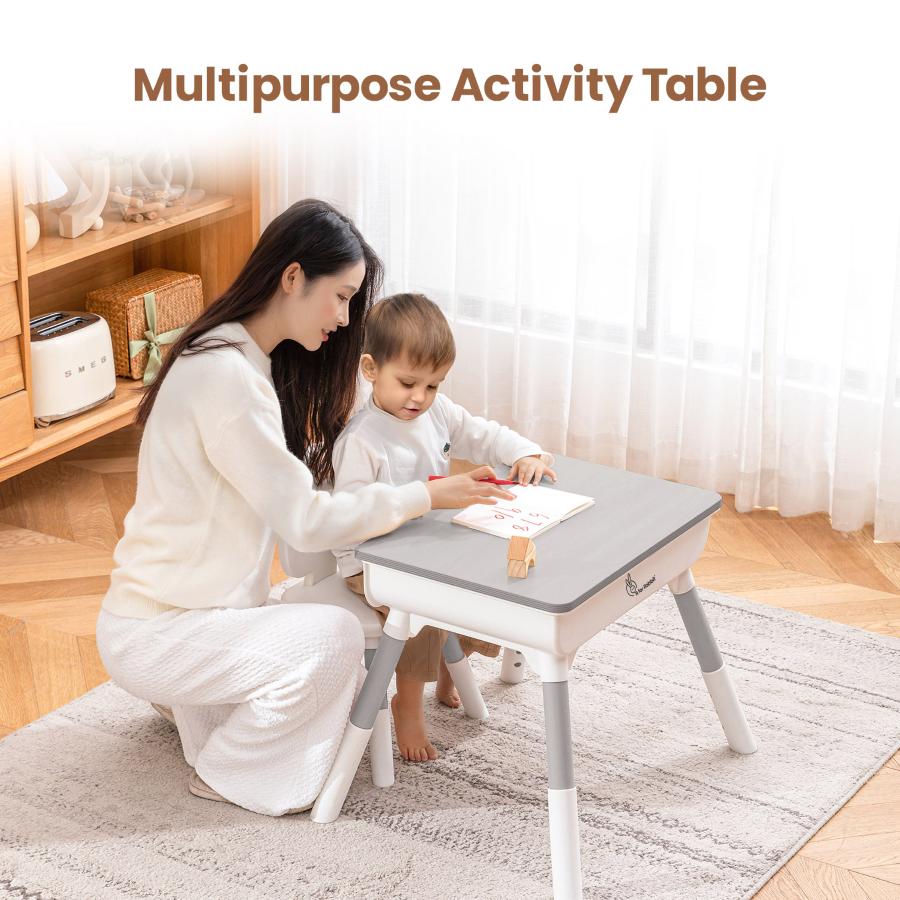Little Genius Woodland Kids Study Table With Chair - Image 15