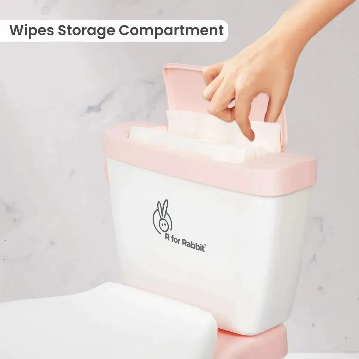 Little GrownUp Potty Seat - Pink White - Image 3