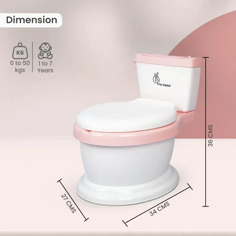 Little GrownUp Potty Seat - Pink White - Image 7