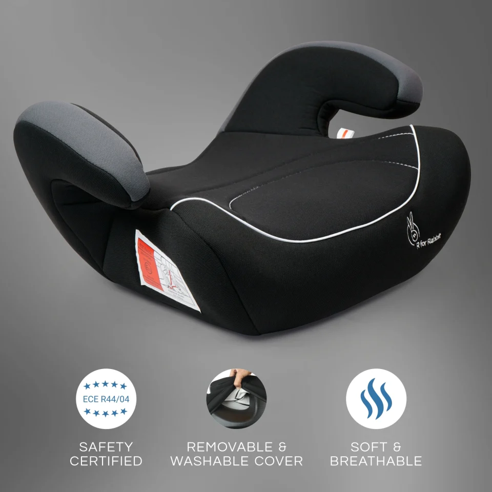 Little Jack Elite Booster Car Seat For 3 To 12 Year Kids - Black Grey - Image 5