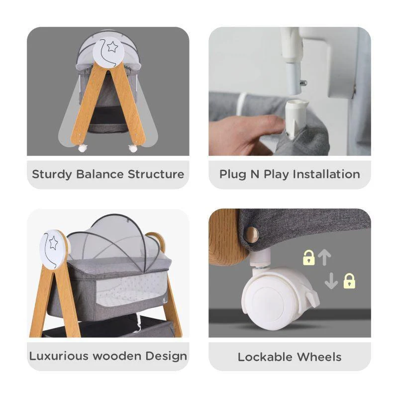 Lullabies Woodsy Electric Cradle For Babies - Image 4