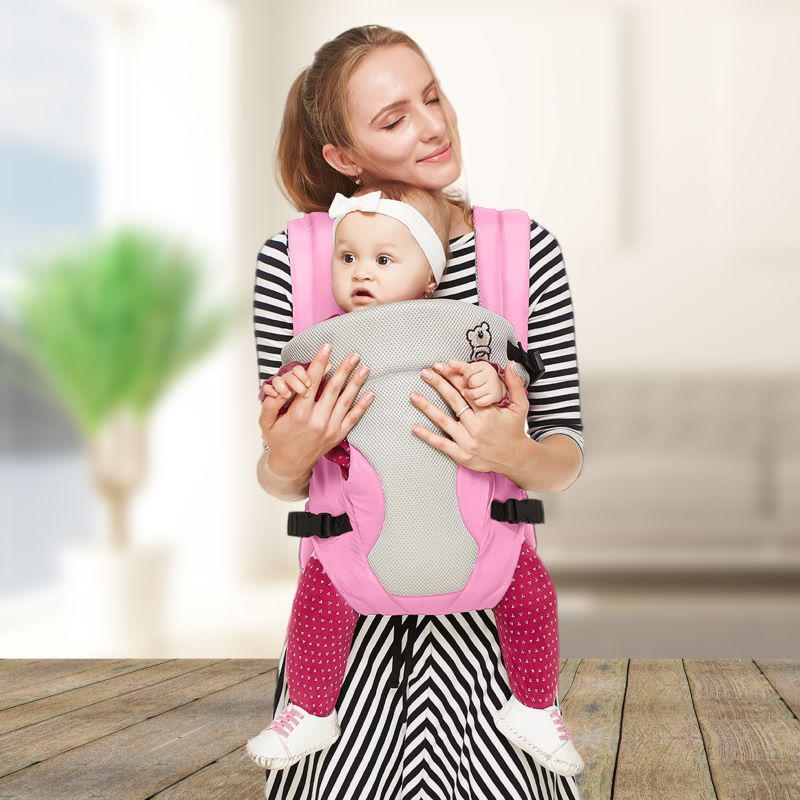 New Cuddle Snuggle Carriers cum Kangaroo Bag, Front / Back Baby Carrier Position, Foldable Head Support - Image 12