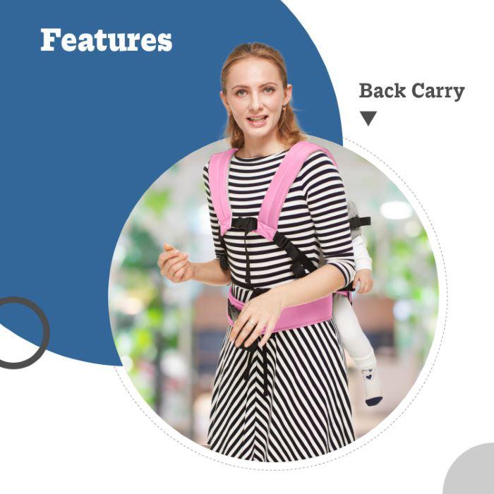 New Cuddle Snuggle Carriers cum Kangaroo Bag, Front / Back Baby Carrier Position, Foldable Head Support - Image 16