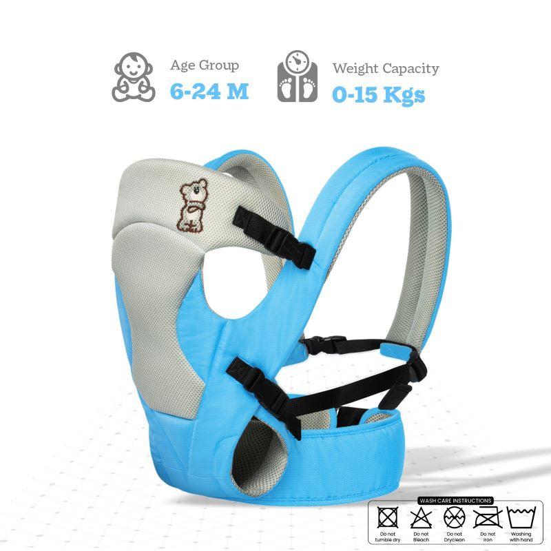 New Cuddle Snuggle Carriers cum Kangaroo Bag, Front / Back Baby Carrier Position, Foldable Head Support - Image 4