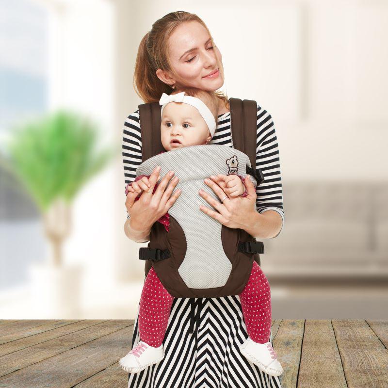 New Cuddle Snuggle Carriers cum Kangaroo Bag, Front / Back Baby Carrier Position, Foldable Head Support - Image 6