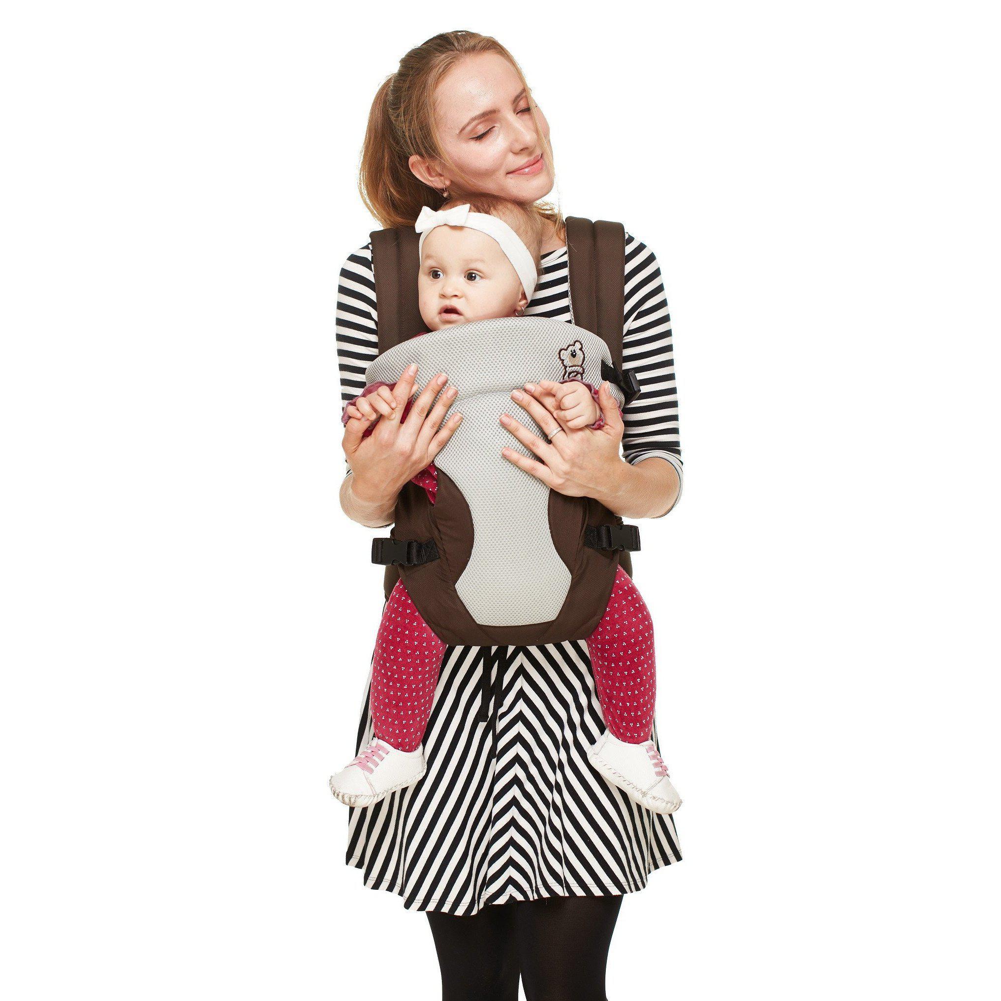 New Cuddle Snuggle Carriers cum Kangaroo Bag, Front / Back Baby Carrier Position, Foldable Head Support - Image 7