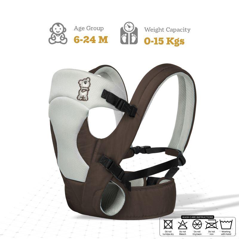 New Cuddle Snuggle Carriers cum Kangaroo Bag, Front / Back Baby Carrier Position, Foldable Head Support - Image 9