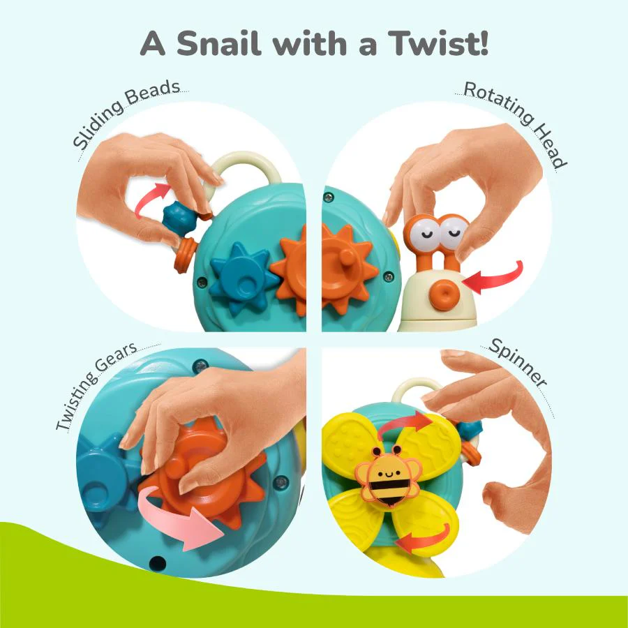 Orapple Spinster – 5-in-1 Multi-Activity Toy for Kids Rattle Toy for Babies - Image 10