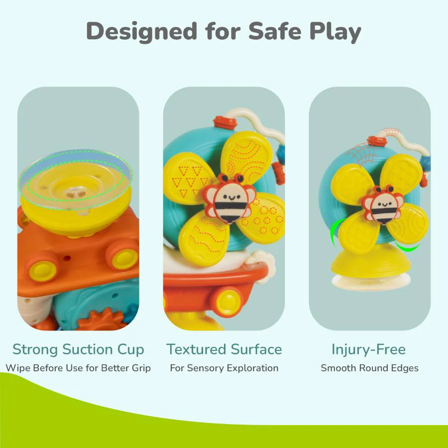 Orapple Spinster – 5-in-1 Multi-Activity Toy for Kids Rattle Toy for Babies - Image 11