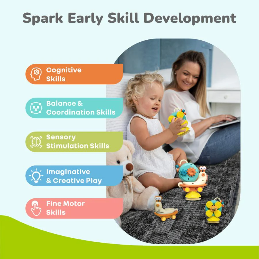 Orapple Spinster – 5-in-1 Multi-Activity Toy for Kids Rattle Toy for Babies - Image 13