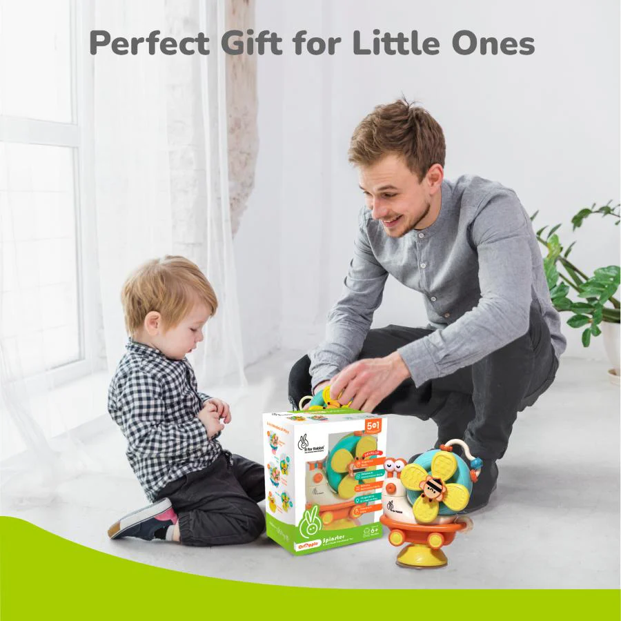 Orapple Spinster – 5-in-1 Multi-Activity Toy for Kids Rattle Toy for Babies - Image 14