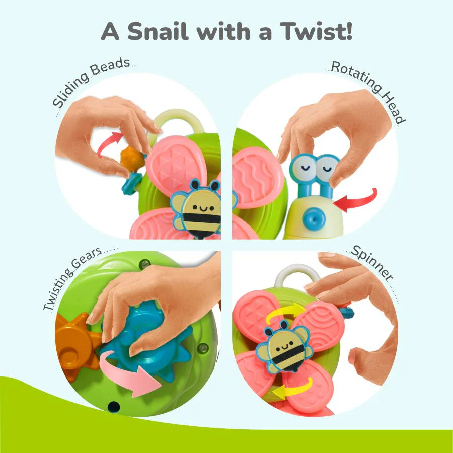 Orapple Spinster – 5-in-1 Multi-Activity Toy for Kids Rattle Toy for Babies - Image 3