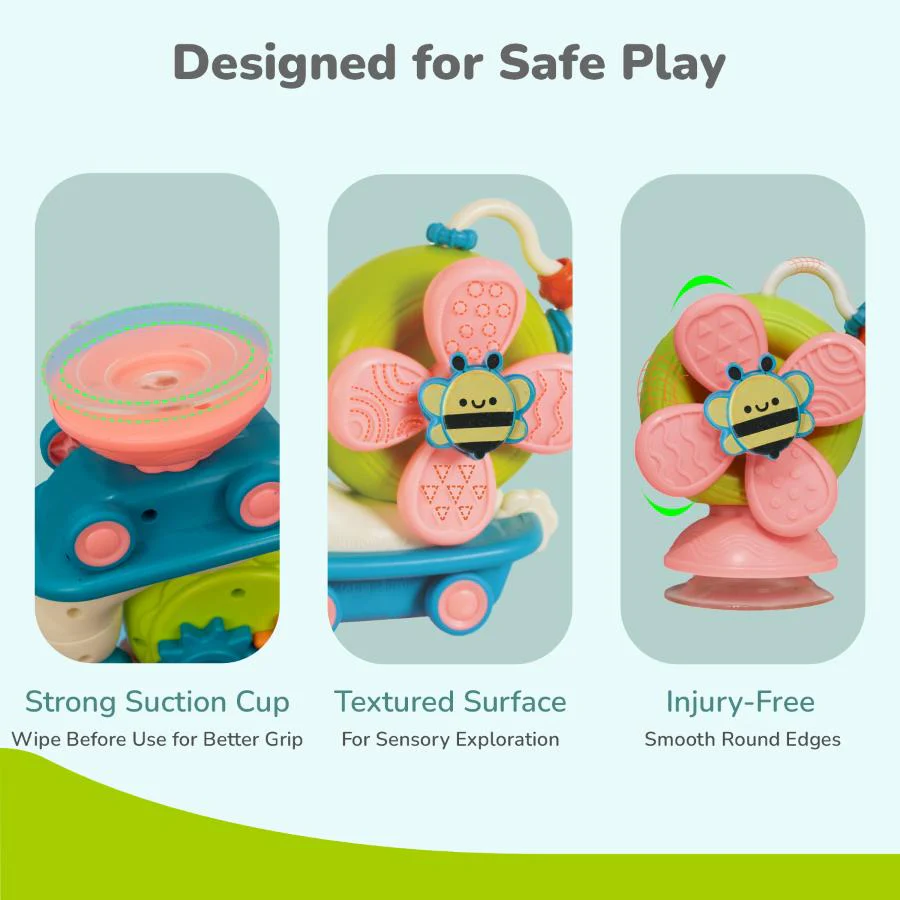 Orapple Spinster – 5-in-1 Multi-Activity Toy for Kids Rattle Toy for Babies - Image 4