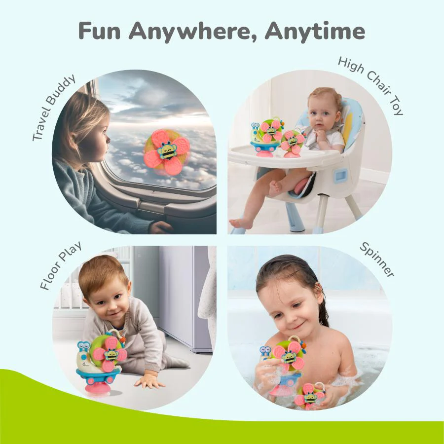 Orapple Spinster – 5-in-1 Multi-Activity Toy for Kids Rattle Toy for Babies - Image 5