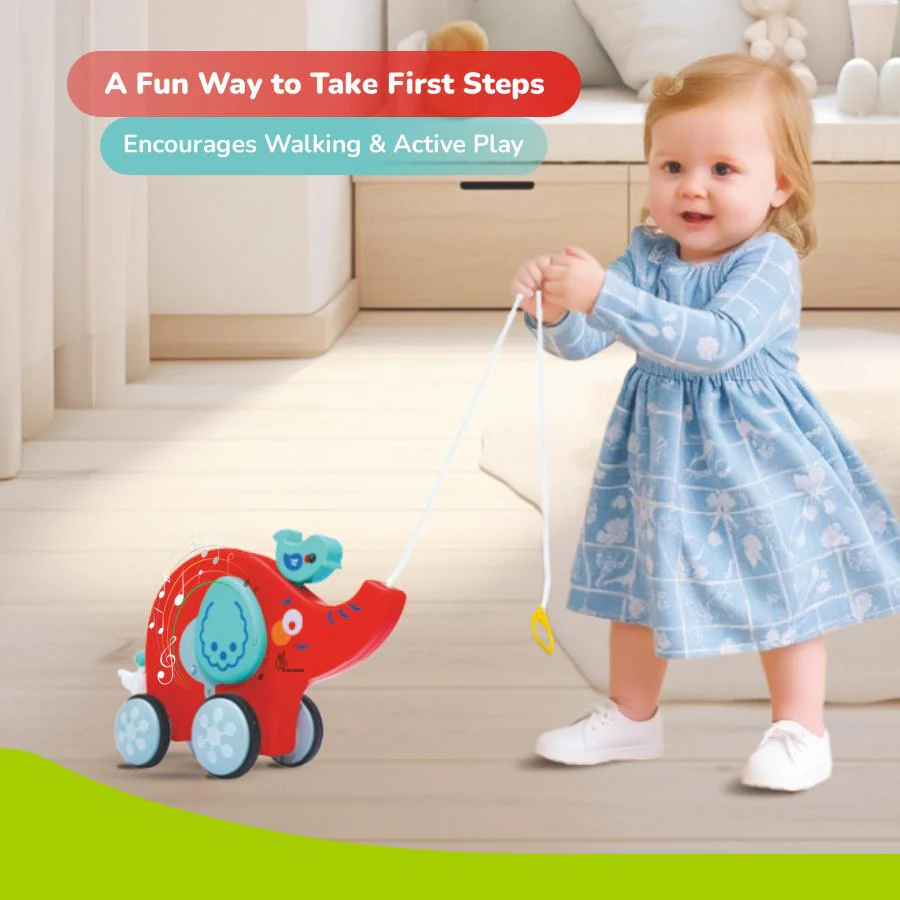 Orapple Trunky Fun & Safe Musical Pull-Along Toy for Toddlers - Image 10
