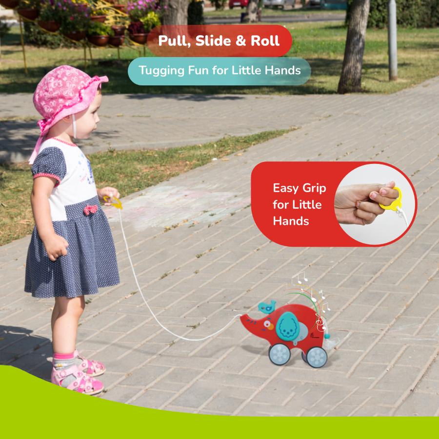 Orapple Trunky Fun & Safe Musical Pull-Along Toy for Toddlers - Image 13