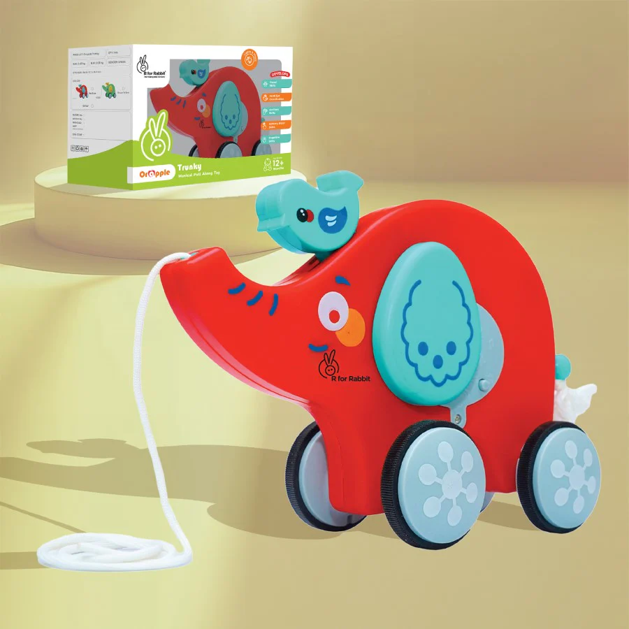 Orapple Trunky Fun & Safe Musical Pull-Along Toy for Toddlers - Image 16